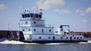 Towboat on water