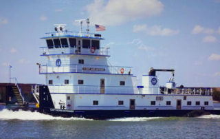 Towboat on water