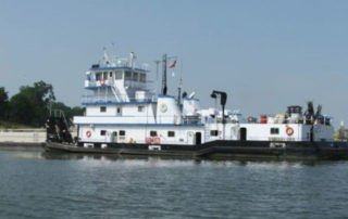 Florida Marine Transporters towboat on water