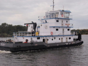 Miss Kelly towboat on water